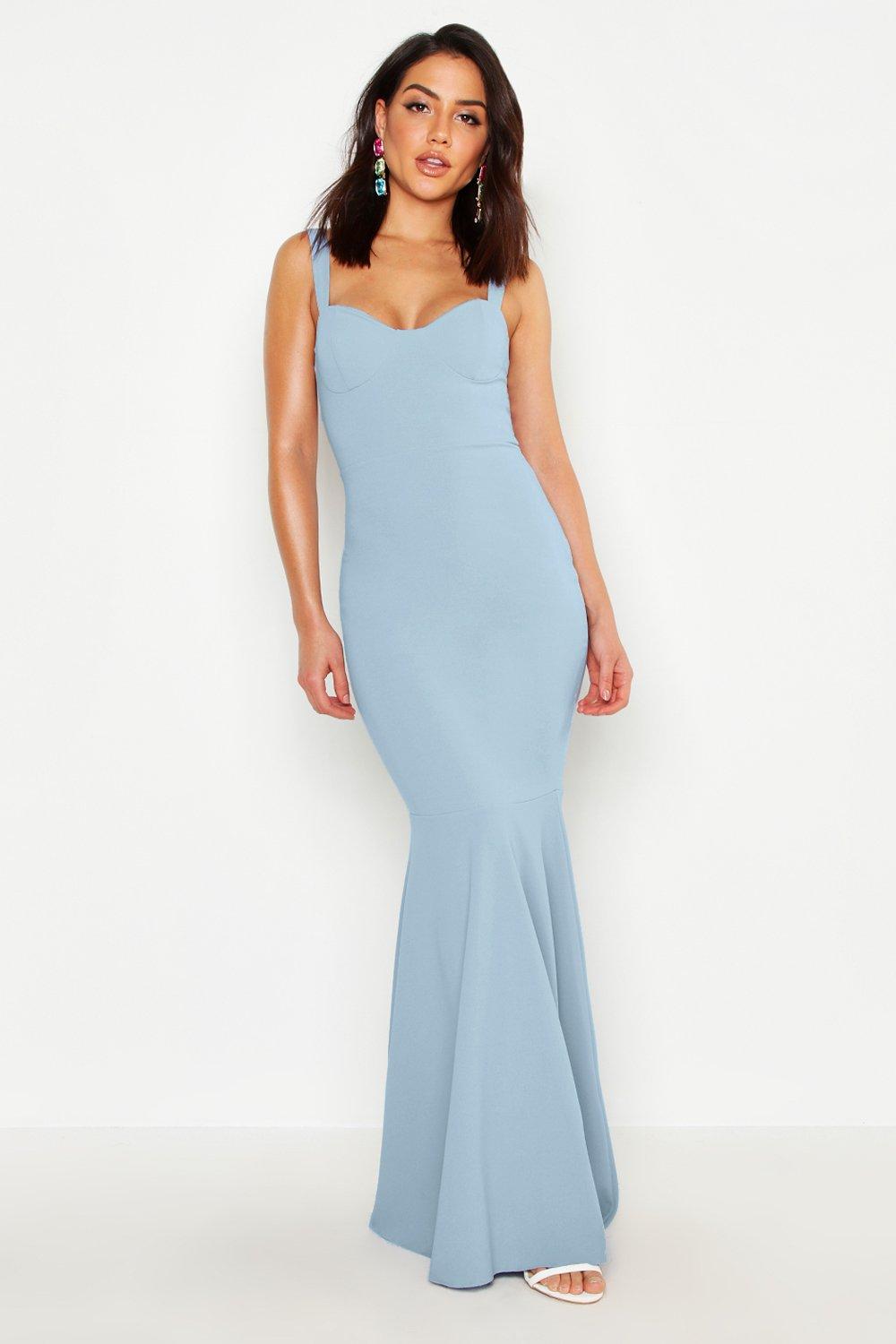 Boohoo blue hot sale bridesmaid dress